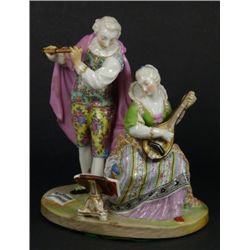 ANTIQUE MEISSEN GERMAN PORCELAIN MUSICAL GROUP