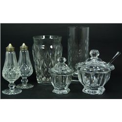 6 PIECES OF WATERFORD & BACCARAT CRYSTAL ITEMS