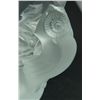 Image 3 : LALIQUE FRANCE CRYSTAL 'HIBOUX' OWLS VASE