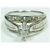Image 2 : 14K WHITE GOLD DIAMOND ENGAGEMENT RING