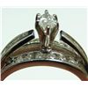 Image 4 : 14K WHITE GOLD DIAMOND ENGAGEMENT RING