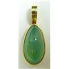 Image 4 : A CHINESE 22K & 18K YG TEAR DROP CABOCHON