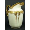 Image 1 : ANTIQUE ENGLISH PORCELAIN GILT PAINTED PITCHER