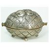 Image 1 : A JUDAICA 835 SILVER ETROG FORM HINGED BOX