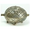Image 3 : A JUDAICA 835 SILVER ETROG FORM HINGED BOX
