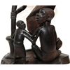 Image 3 : AFRICAN CARVED WOOD GROUP FIGURE