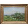 Image 2 : JOHN BATES NOEL OIL CANVAS OF SHEEP GRAZING