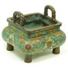 Image 1 : ANTIQUE CHINESE KANGXI PERIOD ENAMELED TING