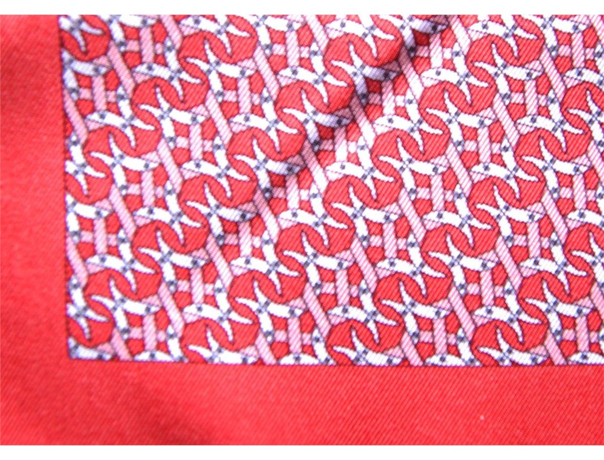 HERMES SILK POCKET SQUARE & LOUIS VUITTON SCARF