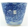 Image 3 : CHING DYNASTY BLUE AND WHITE PORCELIEN JARDINIERE