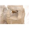 Image 3 : PAIR OF LARGE CARVED STONE FOO DOG SCULPTURES