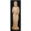 Image 1 : PALATIAL CARVED STONE STANDING BUDDHA SCULPTURE