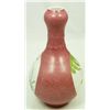 Image 4 : 19th C CHINESE PINK GLAZE FLORAL PORCELAIN VASE