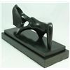 Image 4 : BRONZE ABSTRACT SCULPTURE AFTER HENRY MOORE