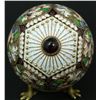 Image 3 : RUSSIAN SILVER ENAMELED EGG RUCKERT