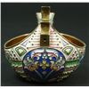 Image 3 : RUSSIAN SILVER ENAMELED FLORAL KOVSH