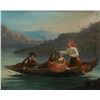 Image 1 : FREDERICK GOODALL ARABIC BOAT SCENE OIL ON CANVAS