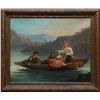 Image 2 : FREDERICK GOODALL ARABIC BOAT SCENE OIL ON CANVAS
