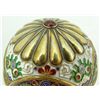 Image 2 : RUSSIAN SILVER ENAMELED EGG WITH STAND