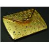 Image 1 : ITALIAN ENAMELED GOLD PLATED COMPACT
