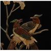 Image 9 : 4 CHINESE JADE & HARDSTONE INLAID BIRDS PANELS