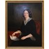 Image 2 : 19th C OIL ON CANVAS OF WOMAN WITH LETTER