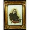 Image 1 : A. SCHELL PORTRAIT OIL PAINTING ON PORCELAIN 1881