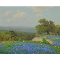 Porfirio Salinas - Poppies and Bluebonnets