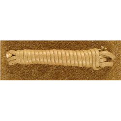 UN-ISSUED NAZI STEEL POT HELMET LEATHER LINER TIE-CORD