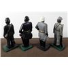 Image 2 : 4 CAST IRON CIVIL WAR FIGURES ROBERT E LEE