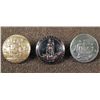 Image 1 : 3 Virginia National Guard Antique Buttons Gilt, Bronze