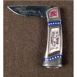 CIVIL WAR POCKET KNIFE ENGRAVED ROBERT E. LEE