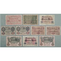 10 Pcs of Old German Money 1910-1918