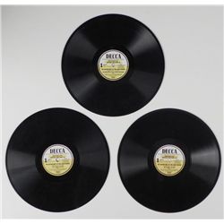 3 RECORDS 78'S 1951 "LONE RANGER" PARTS 1 & 2