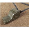Image 2 : WWII MARINE DRILL SGT WHISTLE ON LANYARD