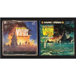 TWO LP'S VICTORY AT SEA VOLUME 1 AND 2 1958