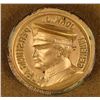 Image 3 : 4" GLASS GENERAL JOHN J. PERSHING 1917 MEDALLION
