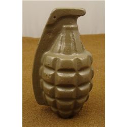 WWII ERA ARMY PRACTICE GRENADE-INERT-HEAVY CAST METAL