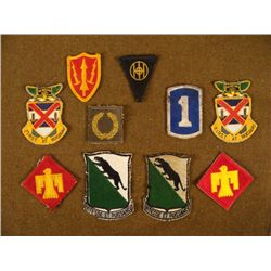10 WWII PATCH COLLECTION-REG, DIV, & INSIGNIA