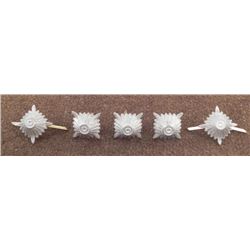 FIVE REPRO NAZI SHOULDER BOARD PIPS