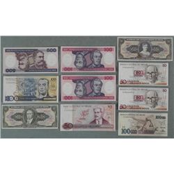 10 Crisp Uncirculated Brazil Paper Money