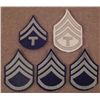 Image 1 : FIVE WWII ERA CHEVRON PATCHES