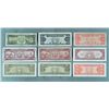 Image 2 : 9 Diff Early Cuban 1949-1960 Currency Paper Money