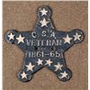 Image 1 : CIVIL WAR C.S.A. VETERANS IRON STAR PLAQUE