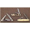 Image 1 : 3 VINTAGE SMALL POCKET KNIFES-OLD TIMER,TWO KENT KNIVES