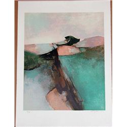 Claude Gaveau, Emerald Coast, Signed Lithograph