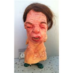 MASTERS OF HORROR DISCARDED MUTANT ZOMBIE HEAD ANIMATRONIC HEAD WITH HAIR