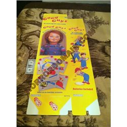 CHILD'S PLAY 2 MINT GOOD GUYS DOLL BOX SCREEN USED ORIGINAL UNFOLDED
