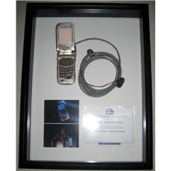 ONE MISSED CALL MARIE'S BURNT CELL PHONE WITH WIRING INTACT SCREEN USED AND MATCHED