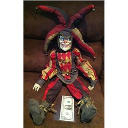 THE HOLE SCREEN USED & MATCHED HERO EVIL JESTER CLOWN DOLL PUPPET